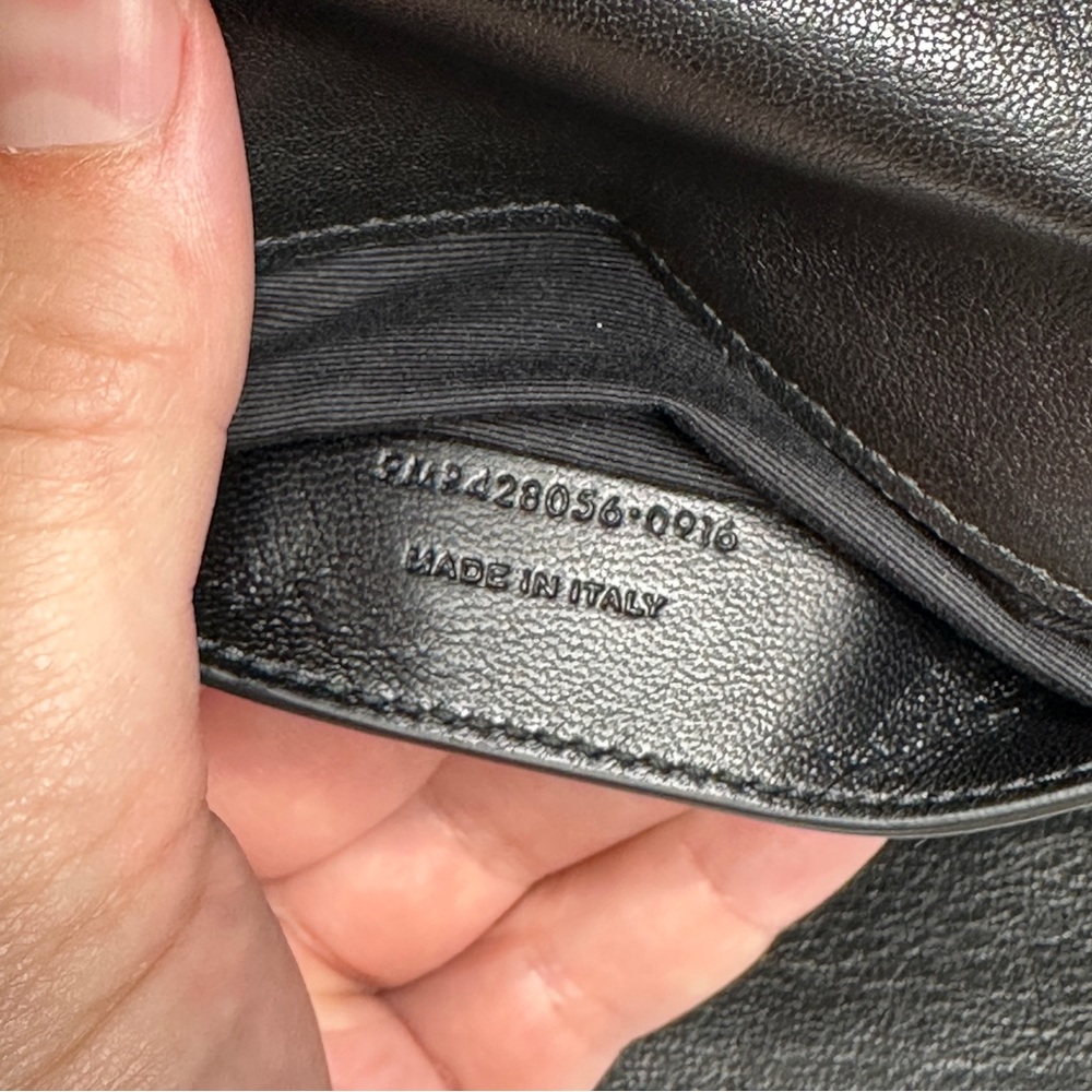 Yves Saint Laurent College Medium Matelasse Lambskin V-Flap Crossbody - Picture 13 of 14